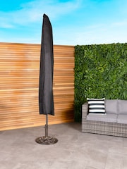 Charles Bentley Black Garden Deluxe Waterproof Banana Parasol Cover - Image 1 of 5