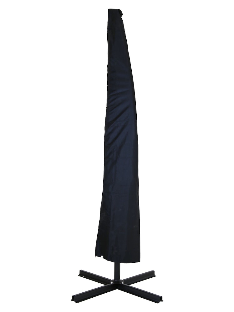 Charles Bentley Black Garden Deluxe Waterproof Banana Parasol Cover - Image 2 of 5