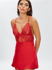 Ann Summers Ce Soir Satin & Lace Chemise Slip Nightie - Image 1 of 4