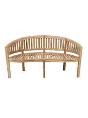Charles Bentley Natural Garden 3 Seater Teak San Diego Garden Bench - Image 4 of 6