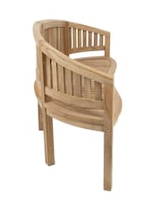 Charles Bentley Natural Garden 3 Seater Teak San Diego Garden Bench - Image 5 of 6