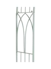 Charles Bentley Sage Green Garden Wrought Iron Arch - Image 5 of 6