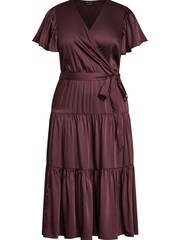 City Chic Red Tiered Sweetness Maxi Dress - Image 3 of 4