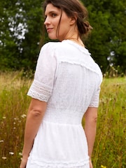 Aspiga White Organic Cotton Viola Dress - Image 3 of 5