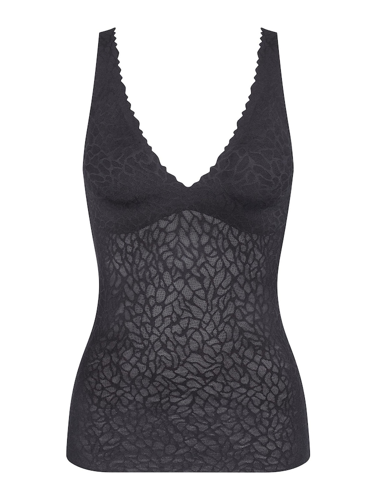 Sloggi Zero Feel Lace 2.0 Non Wired Bra Vest Top - Image 4 of 4