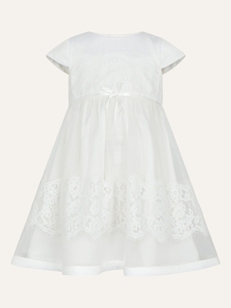 Monsoon Natural Baby Alovette Christening Dress - Image 1 of 2