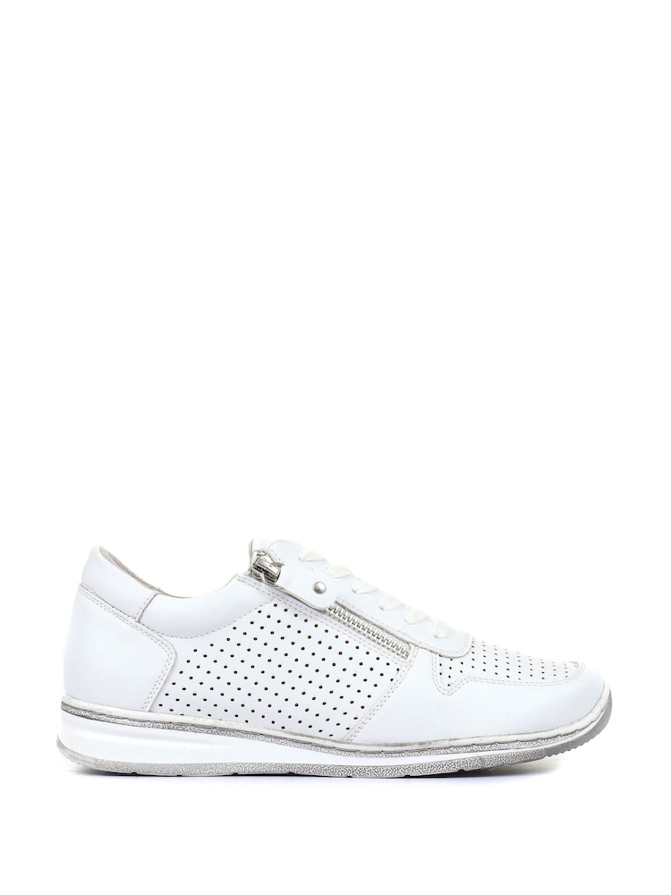 Blanco - Zapatillas de deporte con cordones y diseño casual de Pavers - Imagen 2 de 6 Blanco - Zapatillas de deporte con cordones y diseño casual de Pavers - Imagen 2 de 6