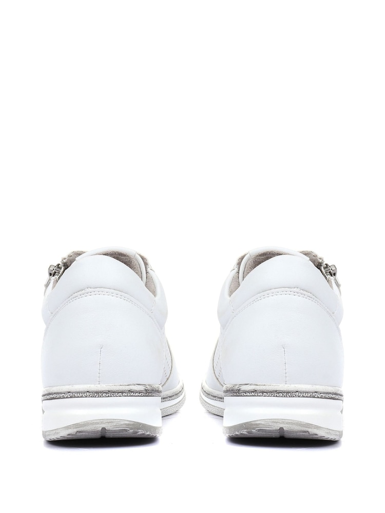 Blanco - Zapatillas de deporte con cordones y diseño casual de Pavers - Imagen 6 de 6 Blanco - Zapatillas de deporte con cordones y diseño casual de Pavers - Imagen 6 de 6