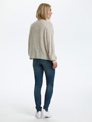 Cream Merle Cream V-Neck Knit Cardigan - Image 3 of 6