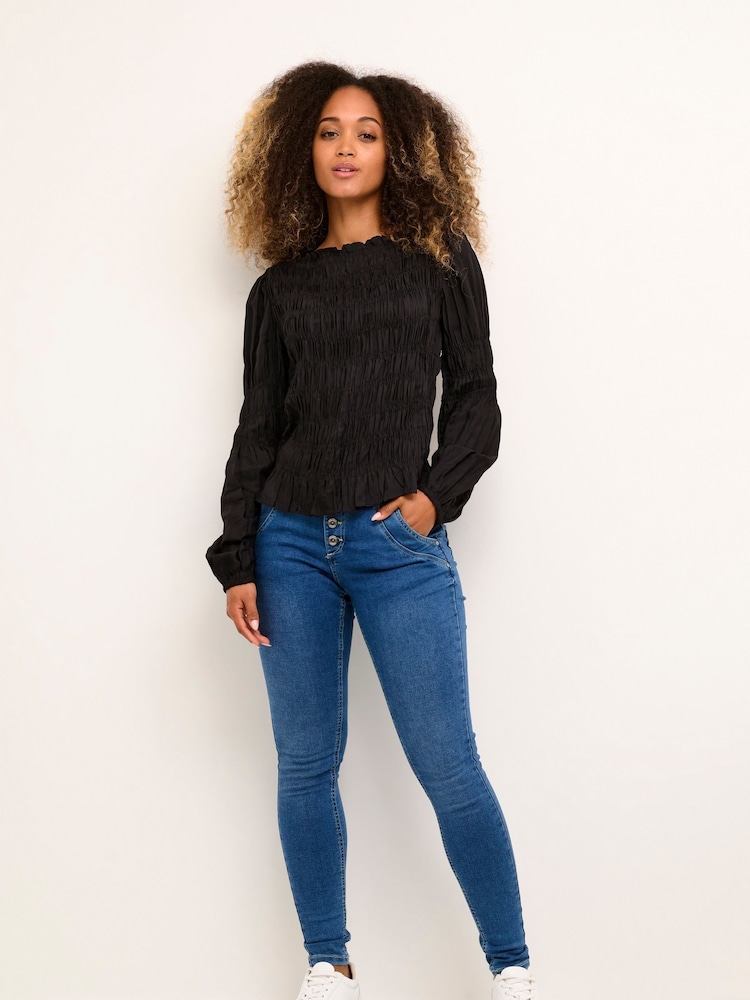 Cream Henva Smock Blouse - Image 1 of 5