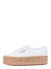 Superga White 2790 Espadrille Trainers - Image 2 of 7