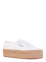 Superga White 2790 Espadrille Trainers - Image 3 of 7