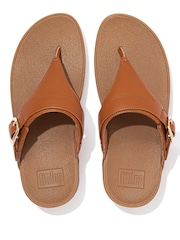 Fitflop Lulu Adjustable Leather Toe Post Sandals - Image 4 of 4