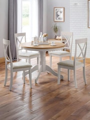 Julian Bowen Set of 2 Elephant Grey Davenport Dining Chairs - Image 1 of 3