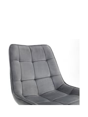 Julian Bowen Set of 2 Grey Hadid Dining Chairs - Image 4 of 4