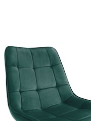 Julian Bowen Set of 2 Green Hadid Dining Chairs - Image 4 of 4