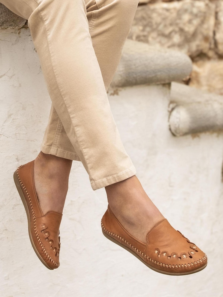 Pavers Leather Slip-On Pumps - Image 1 of 6