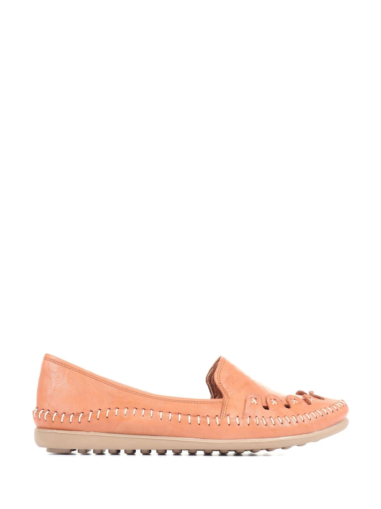 Naranja - Zapatillas sin cordones de cuero de Pavers - Imagen 2 de 6 Naranja - Zapatillas sin cordones de cuero de Pavers - Imagen 2 de 6