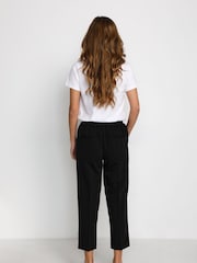 Kaffe Kasakura HW Cropped Relaxed Fit High Waist Length Regular Leg Trousers - Image 2 of 5