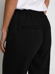 Kaffe Kasakura HW Cropped Relaxed Fit High Waist Length Regular Leg Trousers - Image 3 of 5