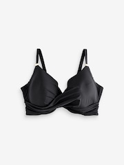 Simply Be Black Magisculpt Twist Front Wired Bikini Top - Image 4 of 4
