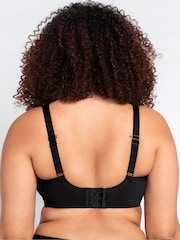 Schwarz - Curvy Kate Smoothie T-Shirt-BH mit tiefem Ausschnitt - Bild 2 von 7