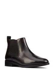 Clarks Black Leather Ria Chelsea Boots - Image 3 of 7