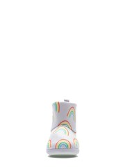 Clarks Lilac Purple F Fit Fluffy Slippers - Image 3 of 6