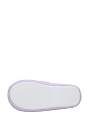 Clarks Lilac Purple F Fit Fluffy Slippers - Image 6 of 6