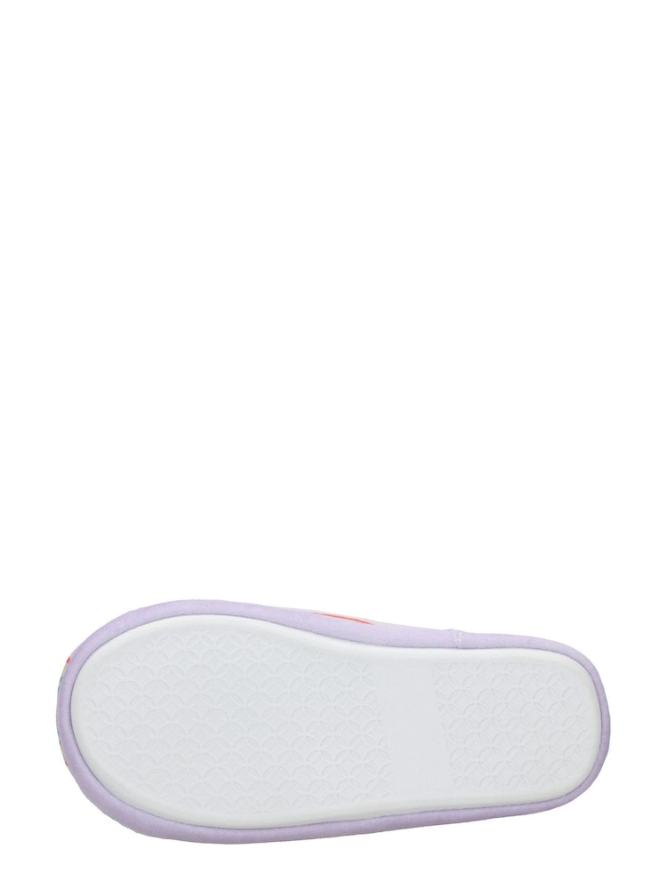 Clarks Lilac Purple F Fit Fluffy Slippers - Image 6 of 6
