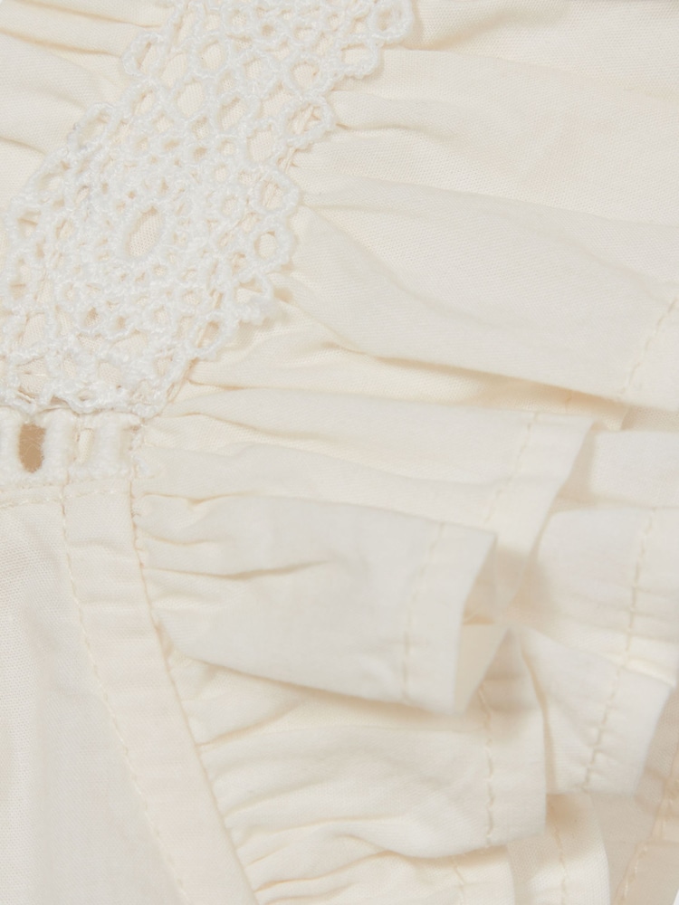 Reiss Ivory Blake Junior Ruffle Shoulder Top - Image 5 of 5