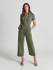 Paige Anessa Denim Jumpsuit - Image 1 of 6