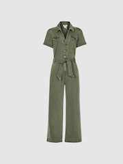 Paige Anessa Denim Jumpsuit - Image 2 of 6