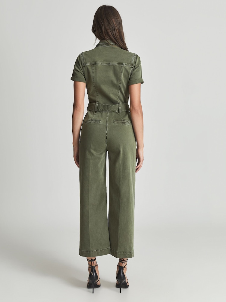 Paige Anessa Denim Jumpsuit - Image 5 of 6