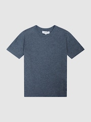 Reiss Airforce Blue Bless Junior Crew Neck T-Shirt - Image 2 of 6