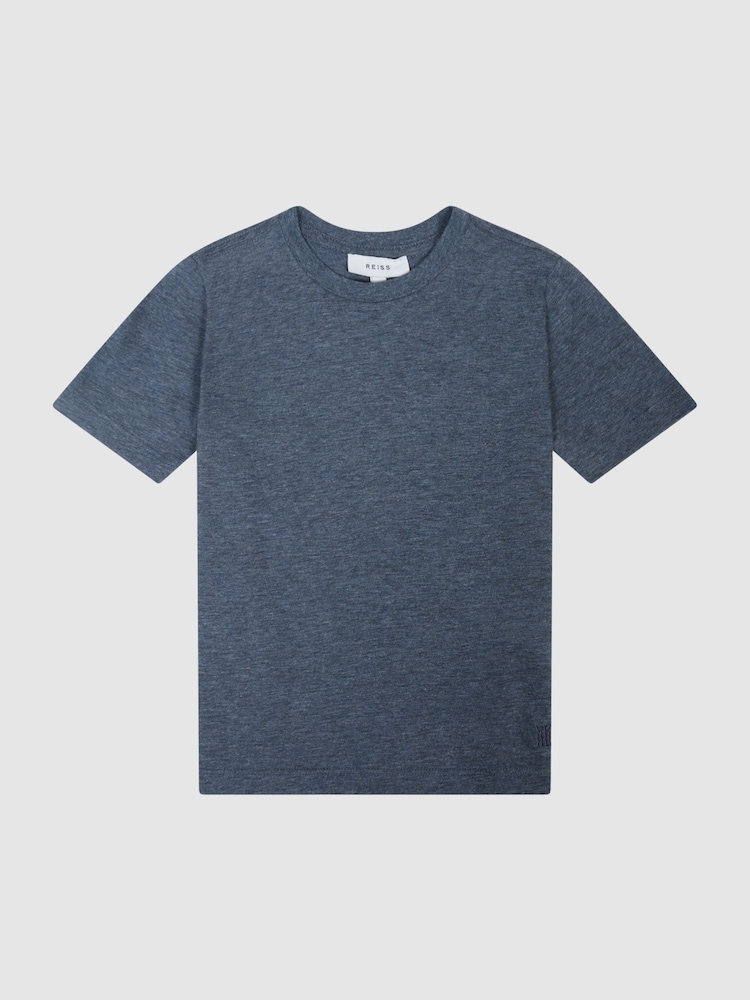 Reiss Airforce Blue Bless Junior Crew Neck T-Shirt - Image 2 of 6