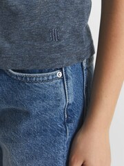 Reiss Airforce Blue Bless Junior Crew Neck T-Shirt - Image 3 of 6
