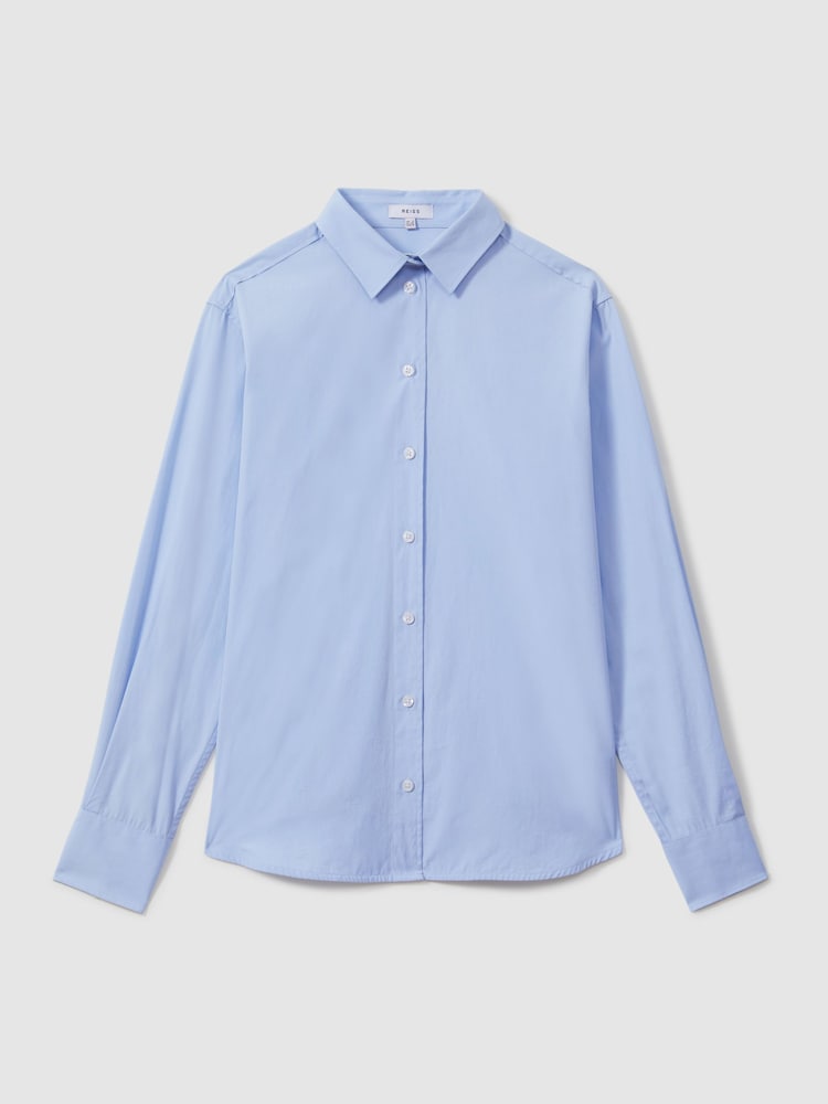 Reiss Jenny Cotton Poplin Shirt - Image 2 of 7