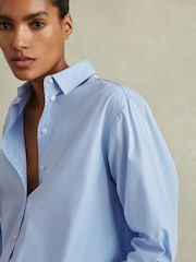 Reiss Jenny Cotton Poplin Shirt - Image 3 of 7