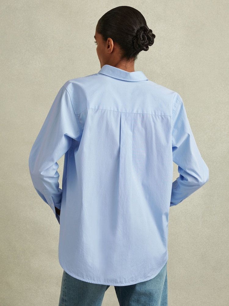 Reiss Jenny Cotton Poplin Shirt - Image 5 of 7