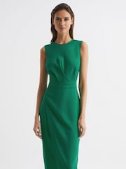 Reiss Green Layla Sleeveless Bodycon Dress - Image 3 of 6