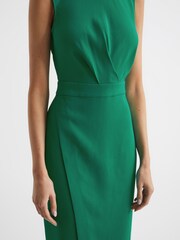 Reiss Green Layla Sleeveless Bodycon Dress - Image 4 of 6