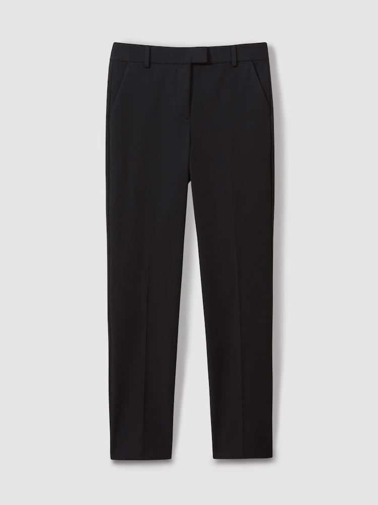 Reiss Black Joanne Slim Fit Tailored Trousers - Image 2 of 5