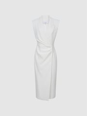 Reiss Cecile Figurbetontes Midikleid im Smoking-Stil - Bild 2 von 7