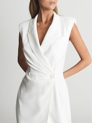 Reiss Cecile Figurbetontes Midikleid im Smoking-Stil - Bild 3 von 7