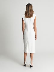 Reiss Cecile Figurbetontes Midikleid im Smoking-Stil - Bild 5 von 7