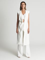 Reiss Cecile Figurbetontes Midikleid im Smoking-Stil - Bild 7 von 7