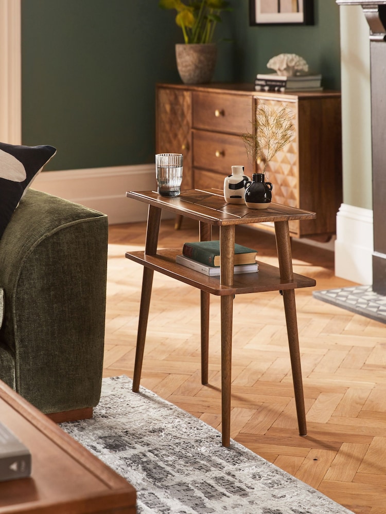 Dark Lloyd Mango Wood Side Table - Image 1 of 7