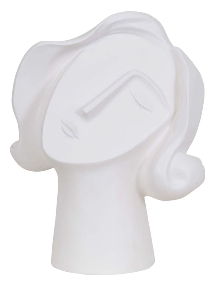 Libra Interiors White Art Deco Face Resin Sculpture - Image 2 of 4 Libra Interiors White Art Deco Face Resin Sculpture - Image 2 of 4