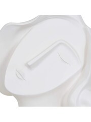 Libra Interiors White Art Deco Face Resin Sculpture - Image 4 of 4